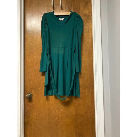 Boden Jersey Wrap Dress Emerald Green Size 2 - Picture 3 of 6